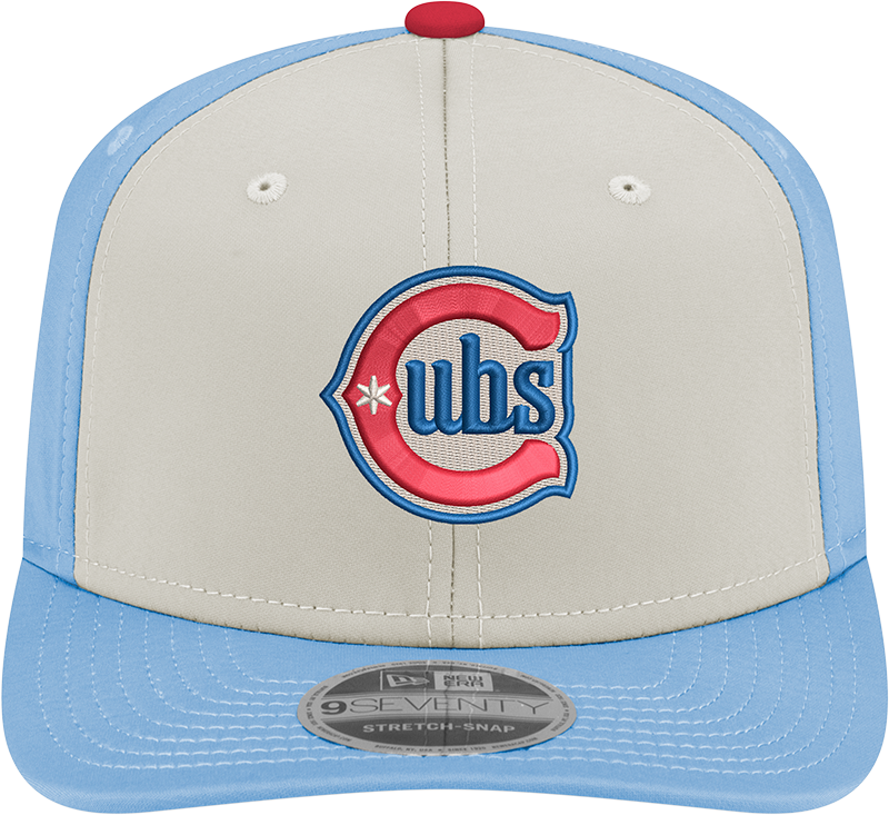 Chicago Cubs New Era Alternate 2 Chrome Sky Blue 9SEVENTY Hat Official Team Hat Sports Fan Cap Official MLB Team Hat Baseball Fan Cap