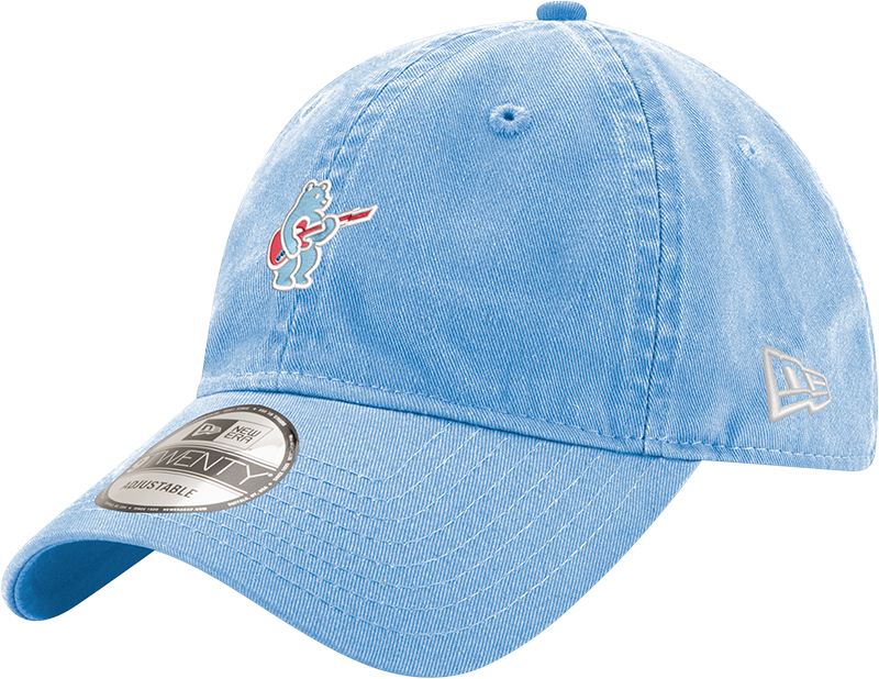Chicago Cubs New Era Sky Blue Alternate Guitar Bear 9TWENTY Adjustable Hat Official Team Hat Sports Fan Cap Official MLB Team Hat Baseball Fan Cap