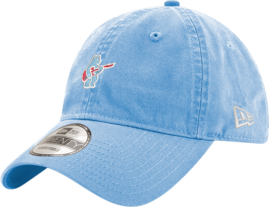 Chicago Cubs New Era Sky Blue Alternate Guitar Bear 9TWENTY Adjustable Hat Official Team Hat Sports Fan Cap Official MLB Team Hat Baseball Fan Cap