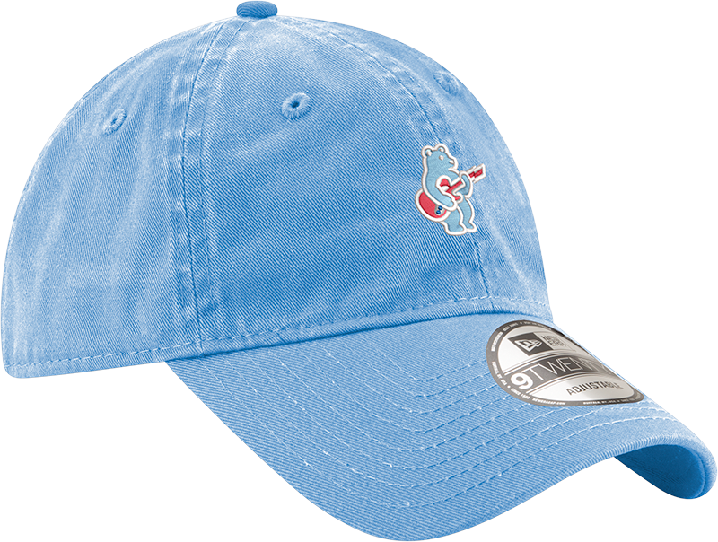 Chicago Cubs New Era Sky Blue Alternate Guitar Bear 9TWENTY Adjustable Hat Official Team Hat Sports Fan Cap Official MLB Team Hat Baseball Fan Cap