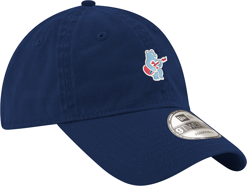 Chicago Cubs New Era Navy Blue Alternate Guitar Bear 9TWENTY Adjustable Hat Official Team Hat Sports Fan Cap Official MLB Team Hat Baseball Fan Cap
