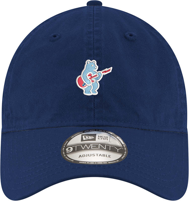 Chicago Cubs New Era Navy Blue Alternate Guitar Bear 9TWENTY Adjustable Hat Official Team Hat Sports Fan Cap Official MLB Team Hat Baseball Fan Cap