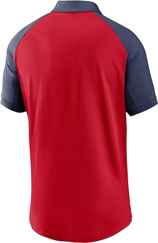 Nike Men s Boston Red Sox Red Dri-FIT Legacy Raglan Polo Official Sports Fan Gear Popular MLB Style Fan Collection