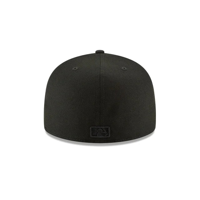 Anaheim Angels Tonal Black On Black 59Fifty Fitted Hat Official Team Hat Sports Fan Cap Official MLB Team Hat Baseball Fan Cap