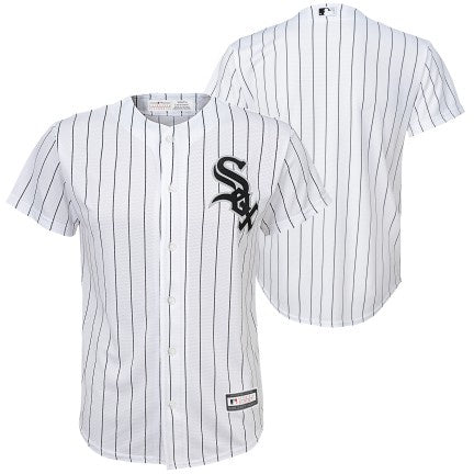 Youth MLB Branded Chicago White Sox Blank White Home Cool Base Jersey Official Team Jersey Sports Fan Apparel Official MLB Team Apparel Baseball Fan G