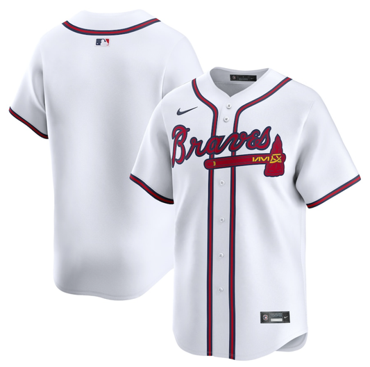Nike - MLB Game Jersey - Atlanta Braves - Home Official Team Jersey Sports Fan Apparel Official MLB Team Apparel Baseball Fan Gear