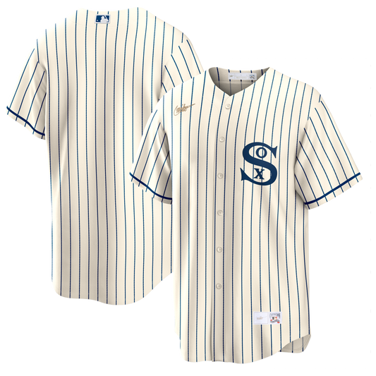 NIKE Men s Chicago White Sox Field of Dreams Cream Cooperstown Collection Blank Replica Jersey Official Team Jersey Sports Fan Apparel Official MLB Te