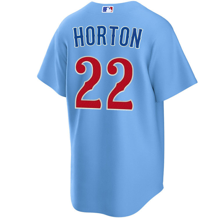 NIKE Men s Chicago Cubs Cade Horton 22 Light Blue 2nd Alternate Replica Jersey Official Team Jersey Sports Fan Apparel Official MLB Team Apparel Baseb