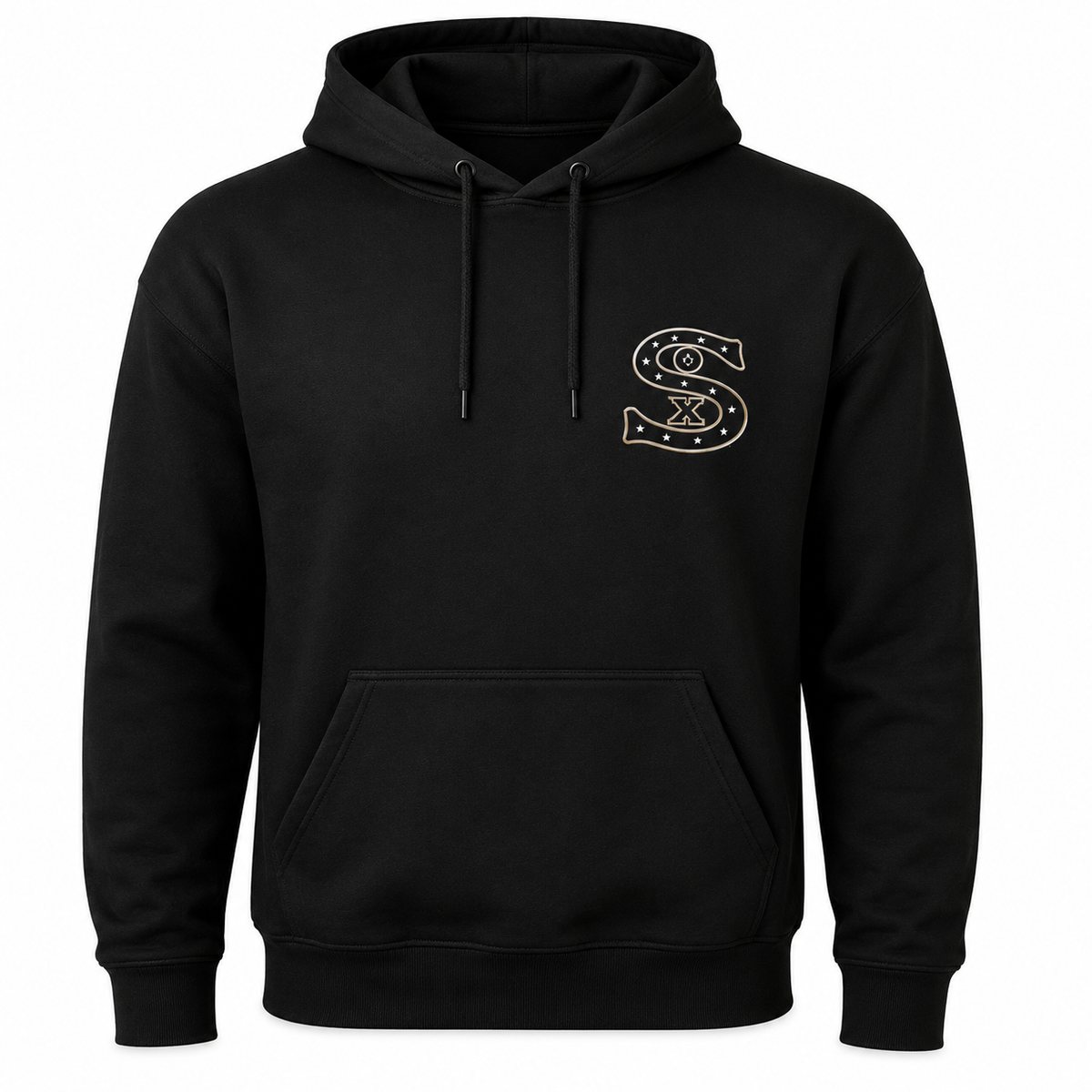 Mens Chicago White Sox New Era Black Cooperstown Collection 1917 Logo Hoodie Official MLB Team Apparel Baseball Fan Gear
