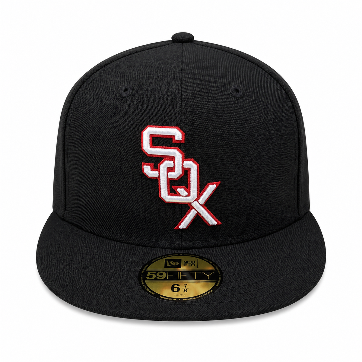 Chicago White Sox 1959 New Era Cooperstown Classics Black 59FIFTY Fitted Hat Official Team Hat Sports Fan Cap Official MLB Team Hat Baseball Fan Cap