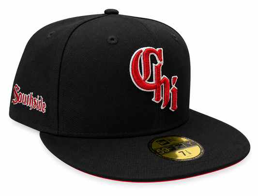 Chicago White Sox New Era City Connect Red Black 59FIFTY Fitted Hat Official Team Hat Sports Fan Cap Official MLB Team Hat Baseball Fan Cap