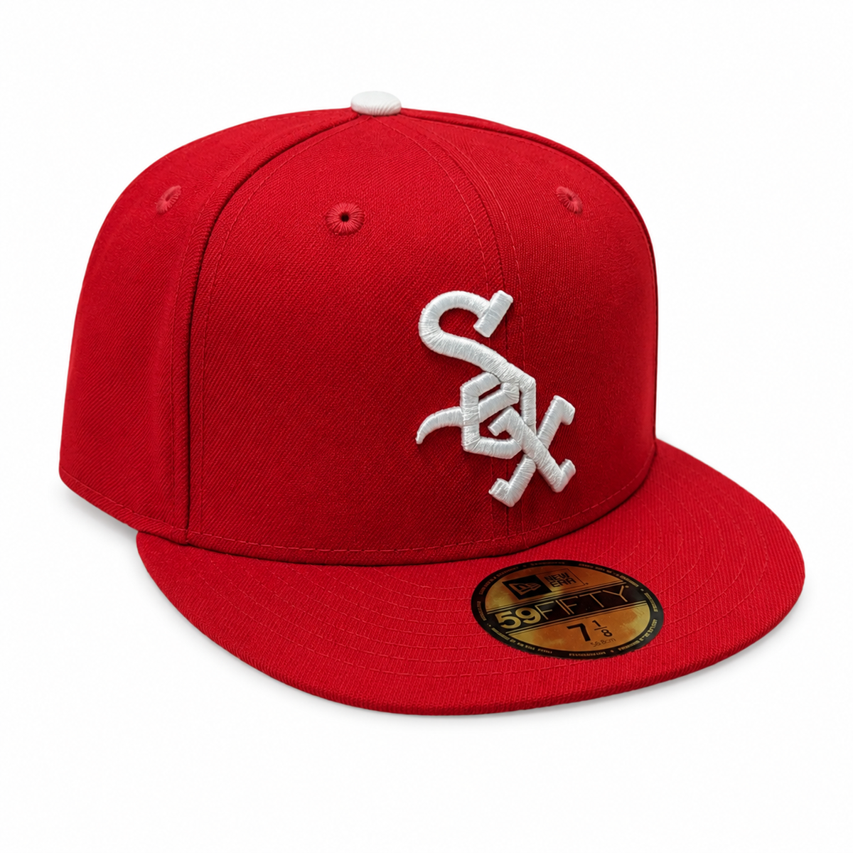 Chicago White Sox Collection 1972 New Era Cooperstown Classics Red 59FIFTY Fitted Hat Official Team Hat Sports Fan Cap Official MLB Team Hat Baseball