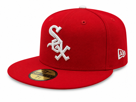 Chicago White Sox Collection 1972 New Era Cooperstown Classics Red 59FIFTY Fitted Hat Official Team Hat Sports Fan Cap Official MLB Team Hat Baseball