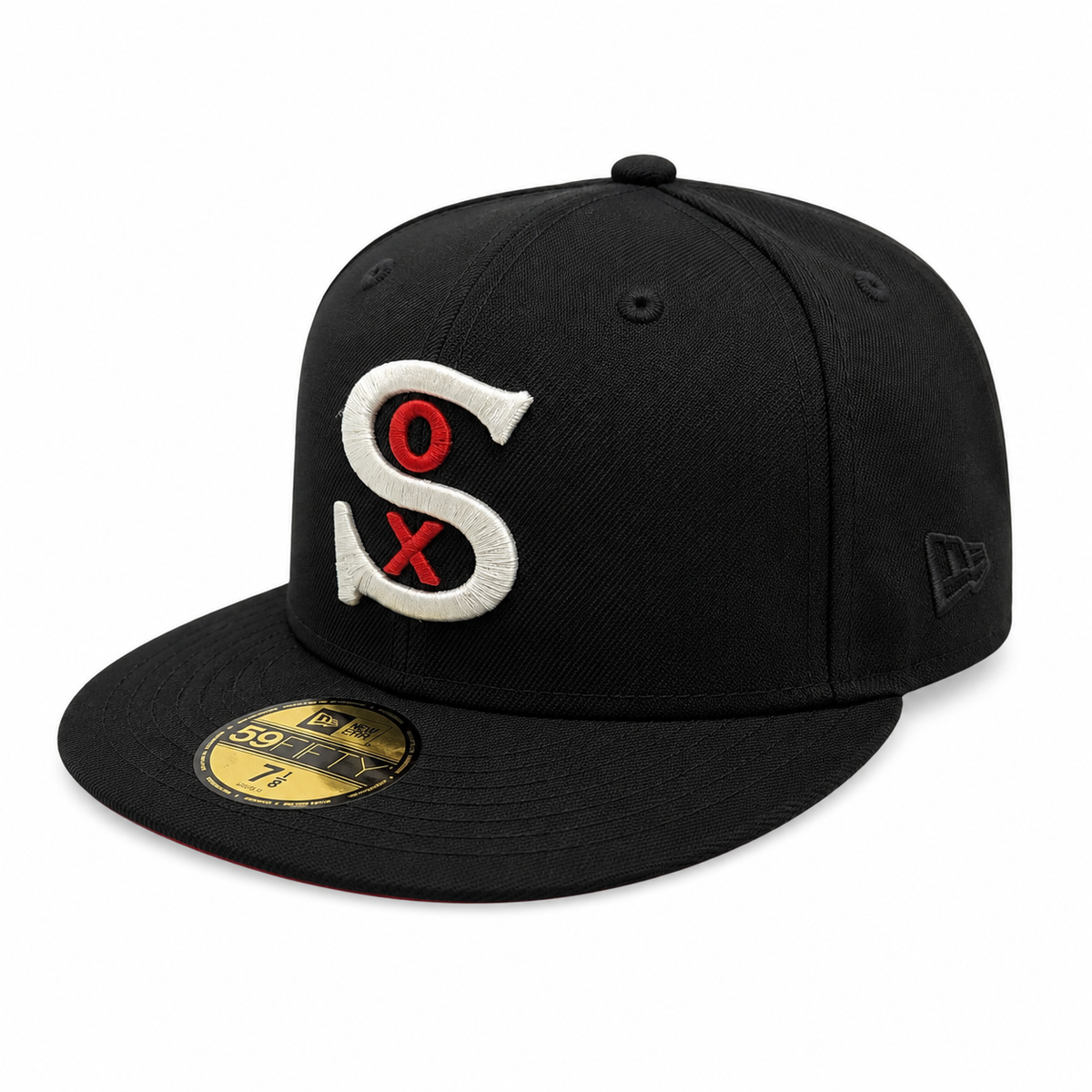 Chicago White Sox New Era Black Wool 1917 59FIFTY Fitted Hat Official Team Hat Sports Fan Cap Official MLB Team Hat Baseball Fan Cap