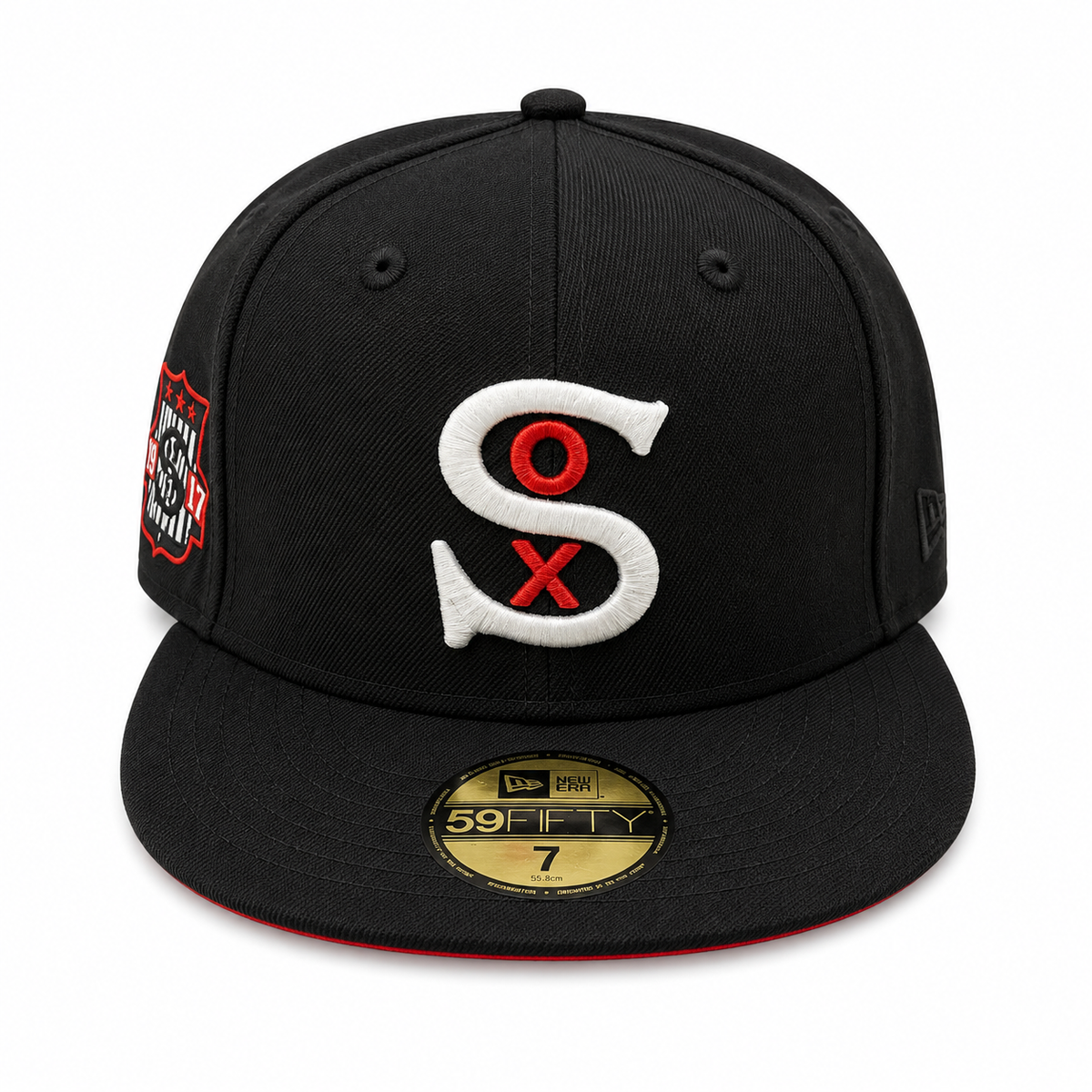 Chicago White Sox New Era Black Wool 1917 59FIFTY Fitted Hat Official Team Hat Sports Fan Cap Official MLB Team Hat Baseball Fan Cap