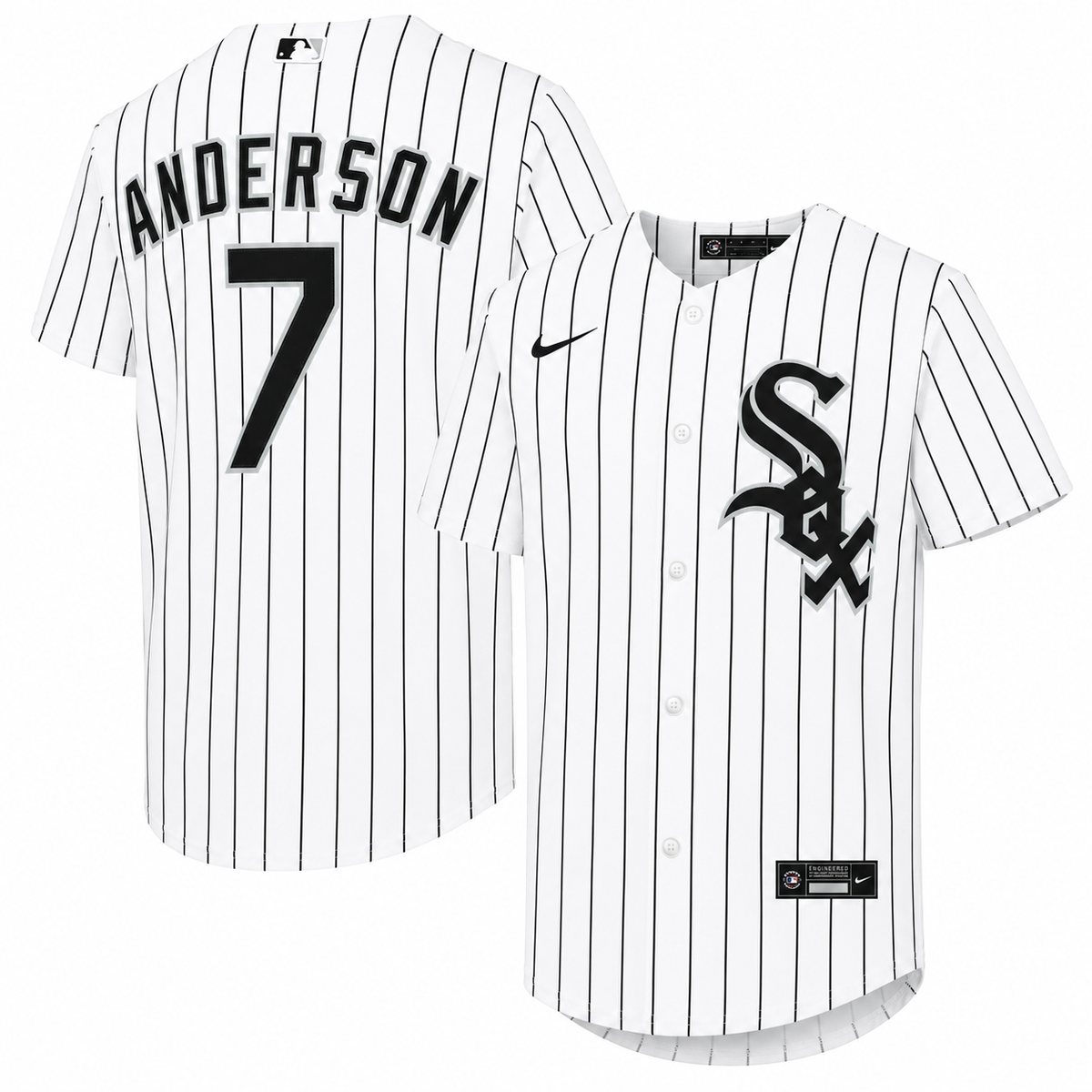 Youth Chicago White Sox Tim Anderson Nike White Home Replica Player Jersey Official Team Jersey Sports Fan Apparel Official MLB Team Apparel Baseball