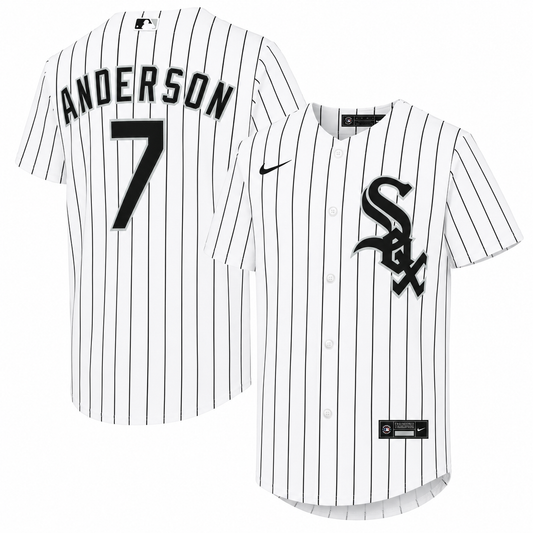 Youth Chicago White Sox Tim Anderson Nike White Home Replica Player Jersey Official Team Jersey Sports Fan Apparel Official MLB Team Apparel Baseball