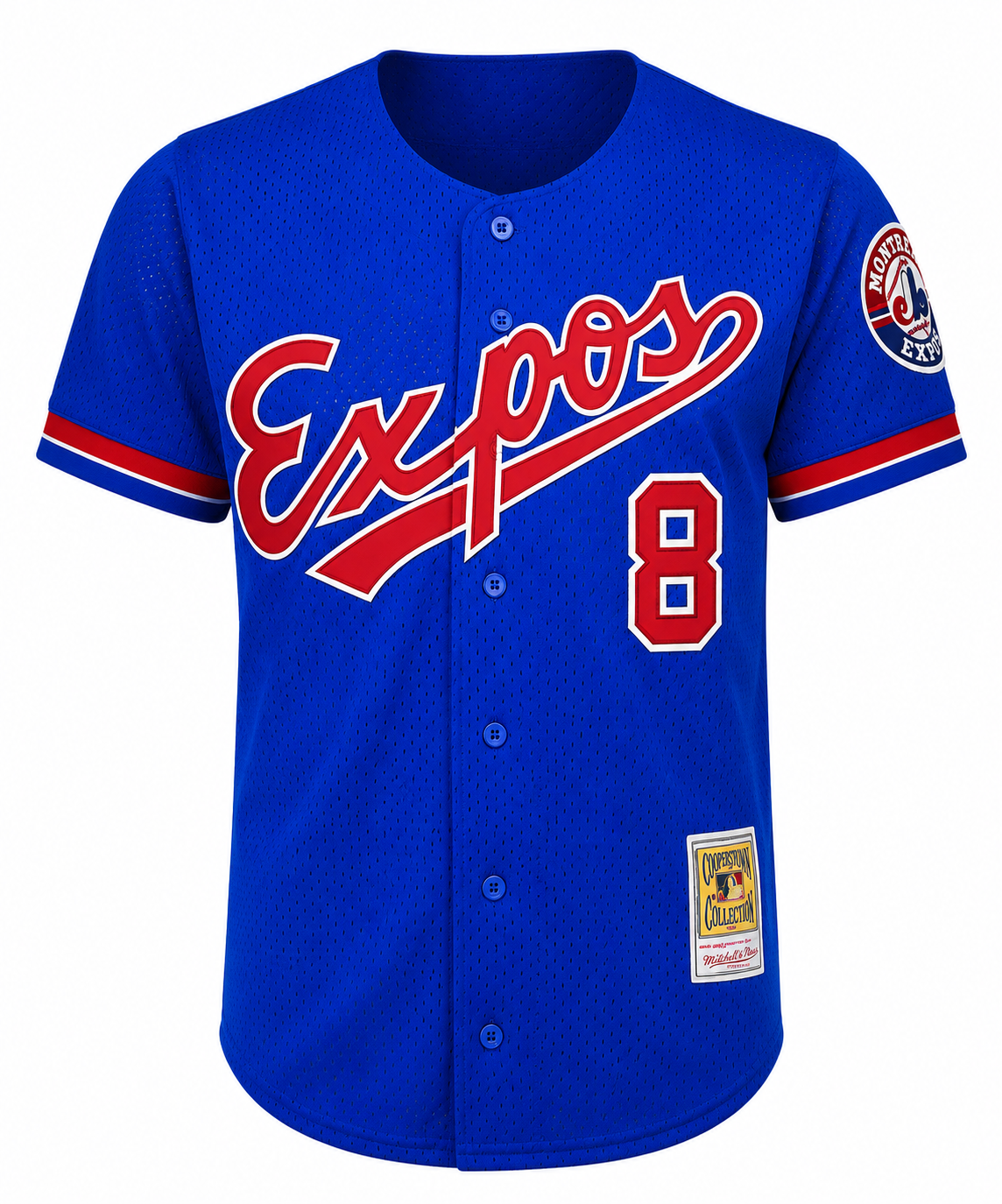 Men s Montreal Expos Gary Carter Mitchell And Ness Royal 1992 Authentic Cooperstown Collection Mesh Batting Practice Jersey Official Team Jersey Sport