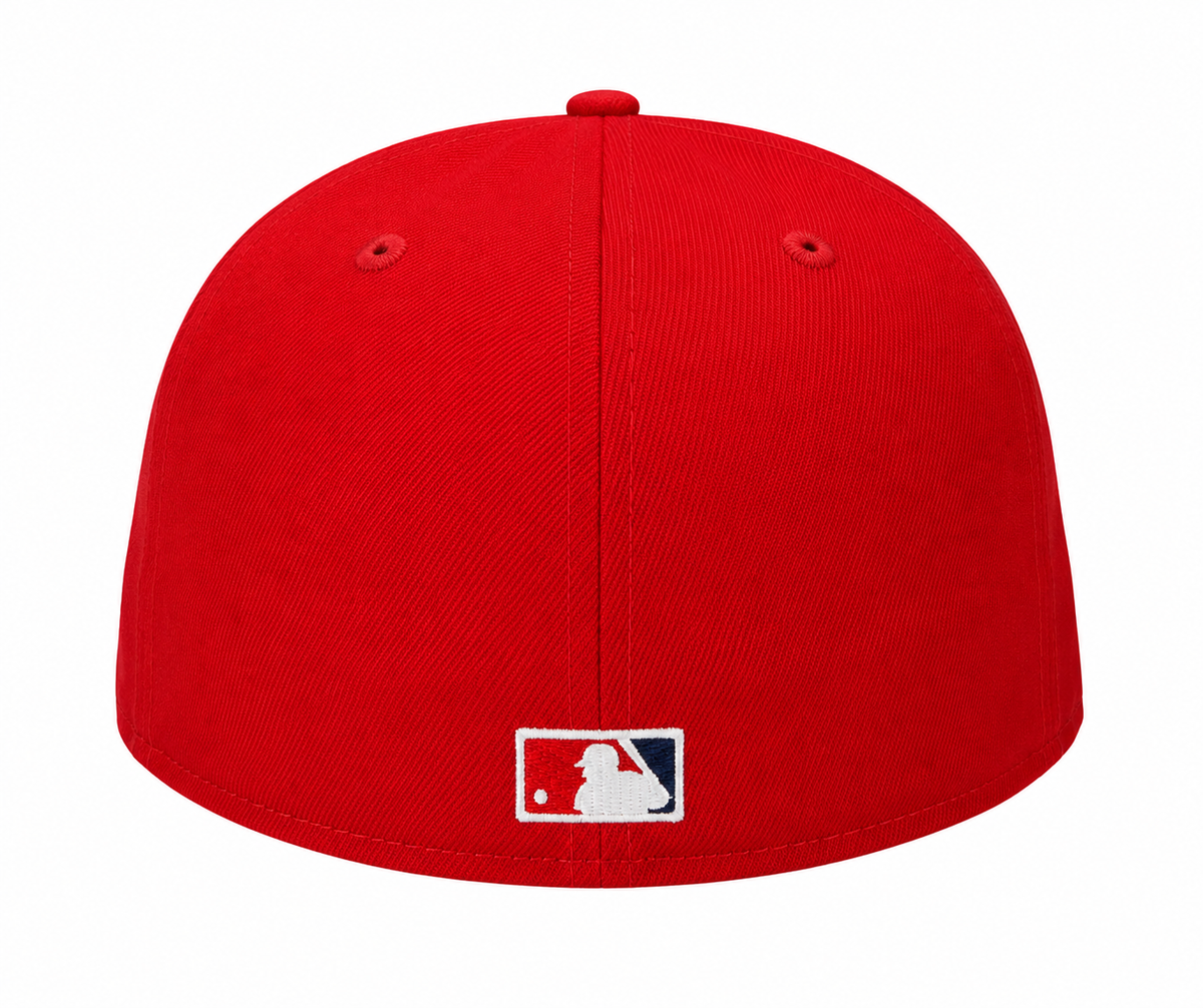 Boston Red Sox Cooperstown Collection 1975 New Era Classics 2 Tone Scarlet Red 59FIFTY Fitted Hat Official Team Hat Sports Fan Cap Official MLB Team H