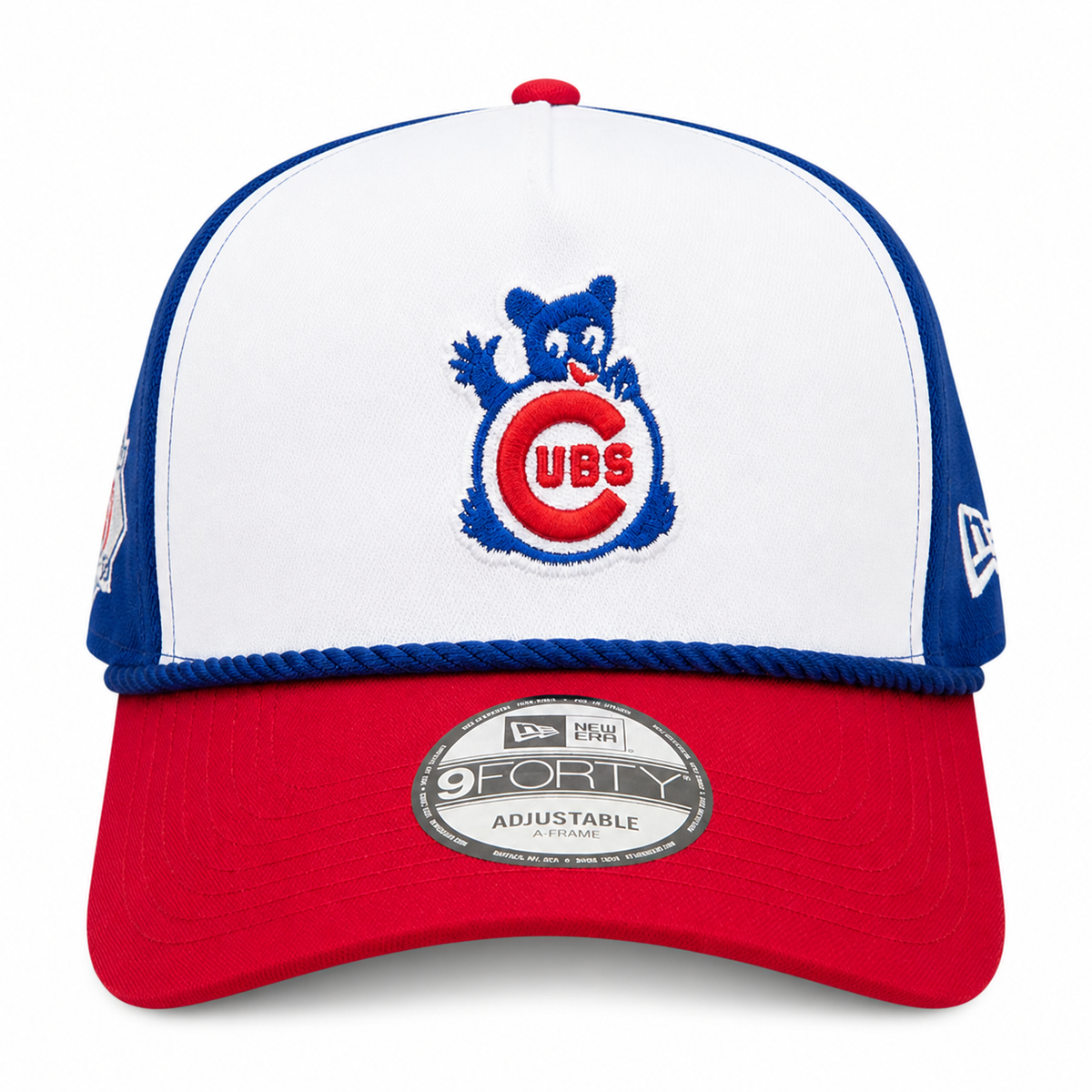 Chicago Cubs New Era Blue A-Frame 150th Anniversary Rope Waving Bear 9FIFTY Snapback Hat Official Team Hat Sports Fan Cap Official MLB Team Hat Baseba