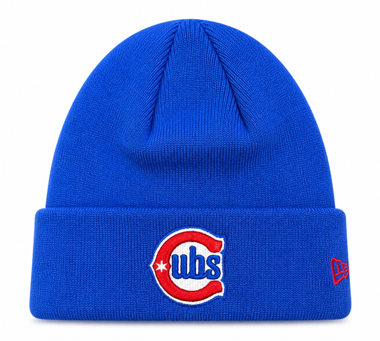 Chicago Cubs New Era Royal 2nd Alternate Cuffed Knit Hat Official Team Hat Sports Fan Cap Official MLB Team Hat Baseball Fan Cap