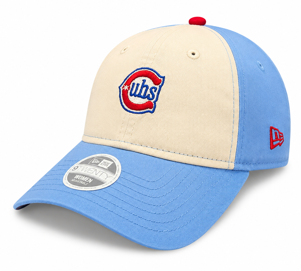Women s Chicago Cubs 2nd Alternate Micro Baby Blue New Era 9TWENTY Adjustable Hat Official Team Hat Sports Fan Cap Official MLB Team Hat Baseball Fan