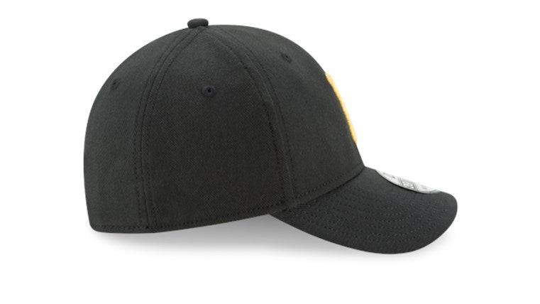 Pittsburgh Pirates New Era 39Thirty Black Team Classic Flex Hat Official Team Hat Sports Fan Cap Official MLB Team Hat Baseball Fan Cap