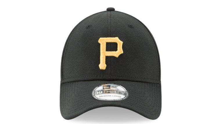 Pittsburgh Pirates New Era 39Thirty Black Team Classic Flex Hat Official Team Hat Sports Fan Cap Official MLB Team Hat Baseball Fan Cap