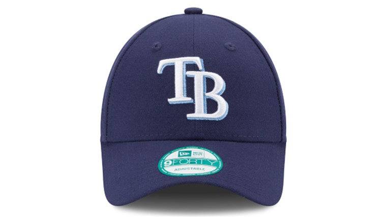 Men s New Era Tampa Bay Rays The League 9FORTY Adjustable Game Cap Official Team Hat Sports Fan Cap Official MLB Team Hat Baseball Fan Cap
