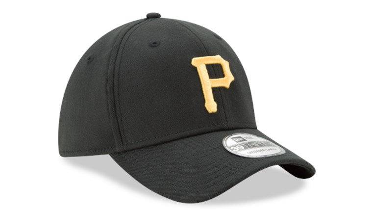Pittsburgh Pirates New Era 39Thirty Black Team Classic Flex Hat Official Team Hat Sports Fan Cap Official MLB Team Hat Baseball Fan Cap