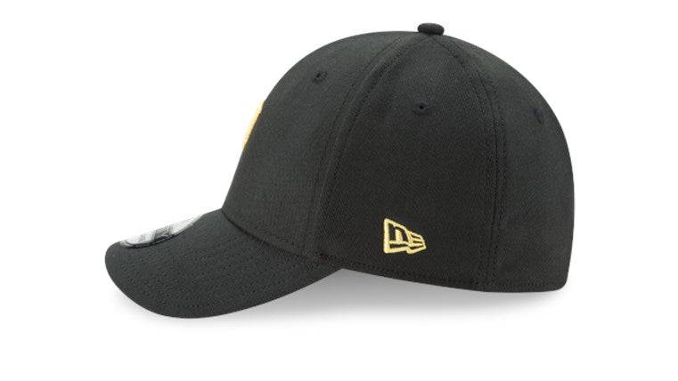 Pittsburgh Pirates New Era 39Thirty Black Team Classic Flex Hat Official Team Hat Sports Fan Cap Official MLB Team Hat Baseball Fan Cap