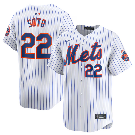 Juan Soto New York Mets MLB Home Limited Jersey Nike Official Team Jersey Sports Fan Apparel Official MLB Team Apparel Baseball Fan Gear
