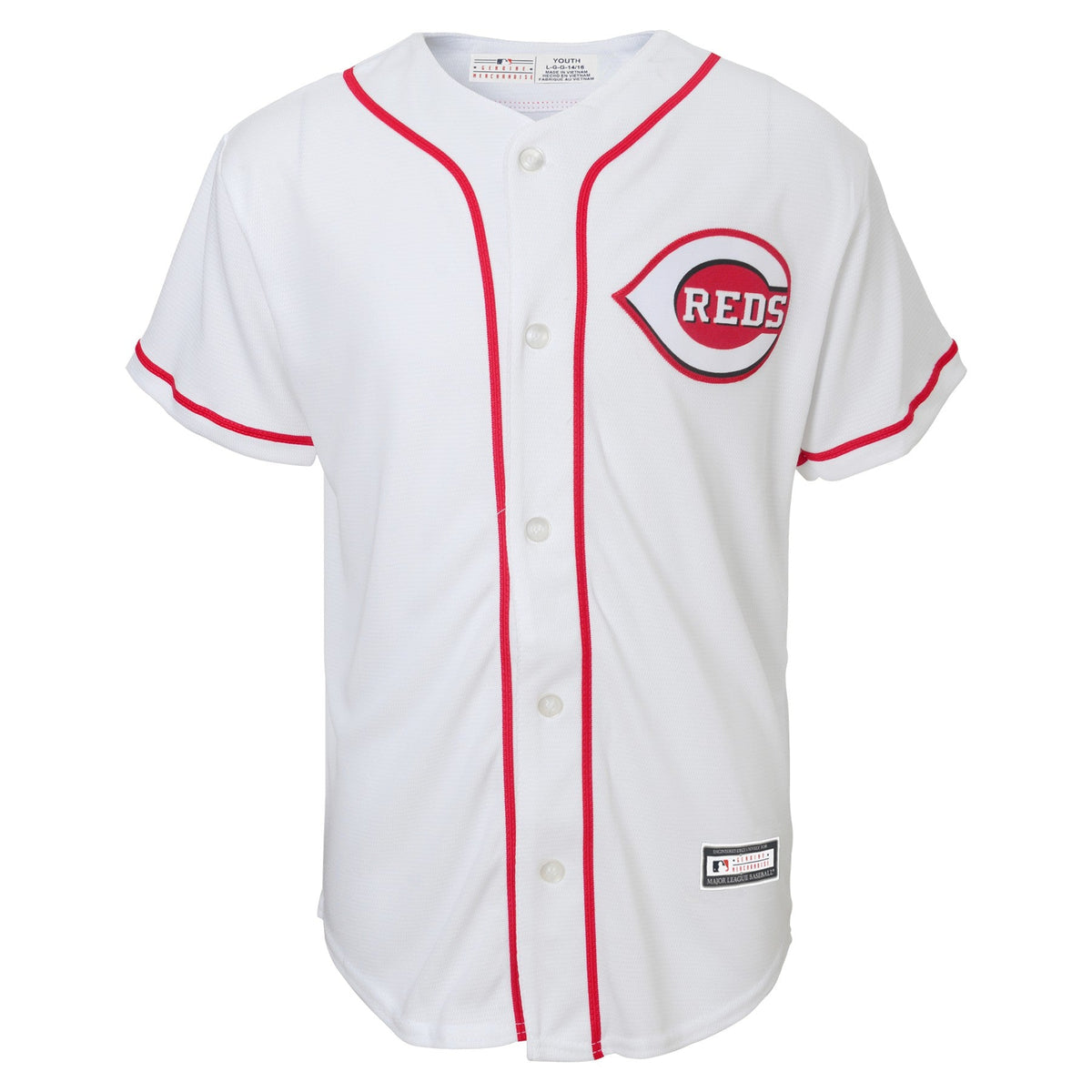 Youth Cincinnati Reds Elly De La Cruz MLB Home Replica Screen Print Jersey Official Team Jersey Sports Fan Apparel Official MLB Team Apparel Baseball