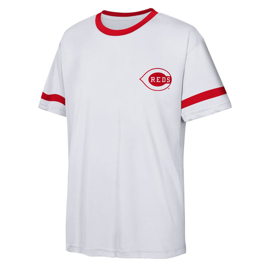 Youth Elly De La Cruz Cincinnati Reds Name And Number Sublimated White Jersey Top Official MLB Team Apparel Baseball Fan Gear