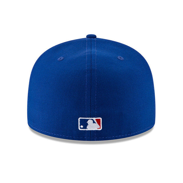 Chicago Cubs New Era 2016 World Series Wool 2 Tone Royal Black 59FIFTY Fitted Hat Official Team Hat Sports Fan Cap Official MLB Team Hat Baseball Fan