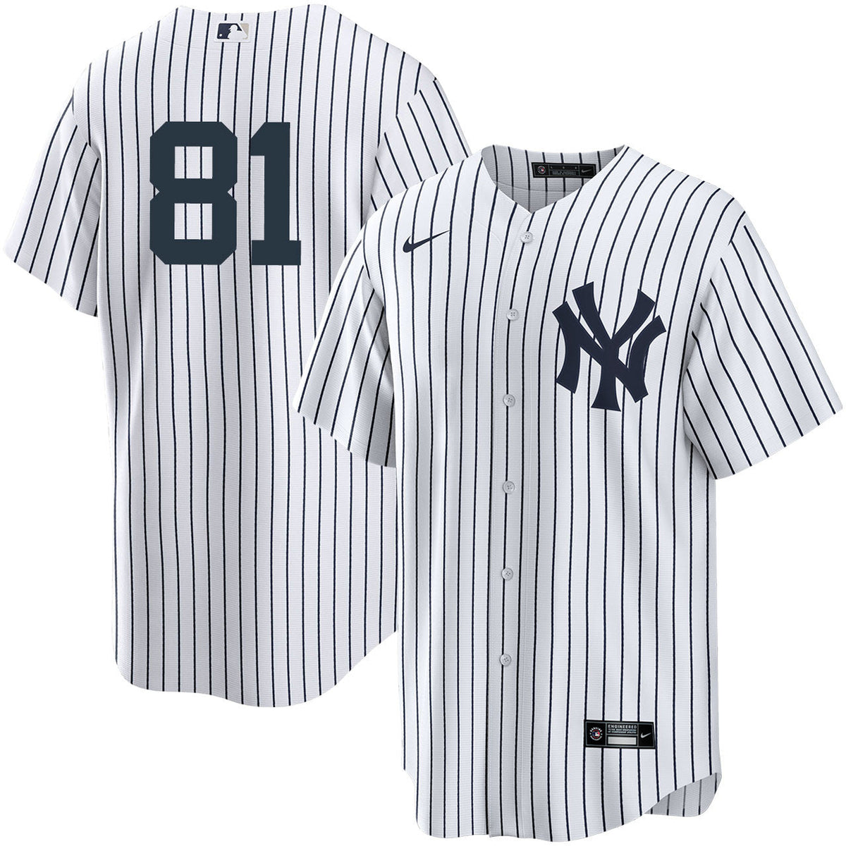 Men s Nike Luis Gil 81 White New York Yankees Home Official Replica Player Jersey Official Team Jersey Sports Fan Apparel Official MLB Team Apparel Ba
