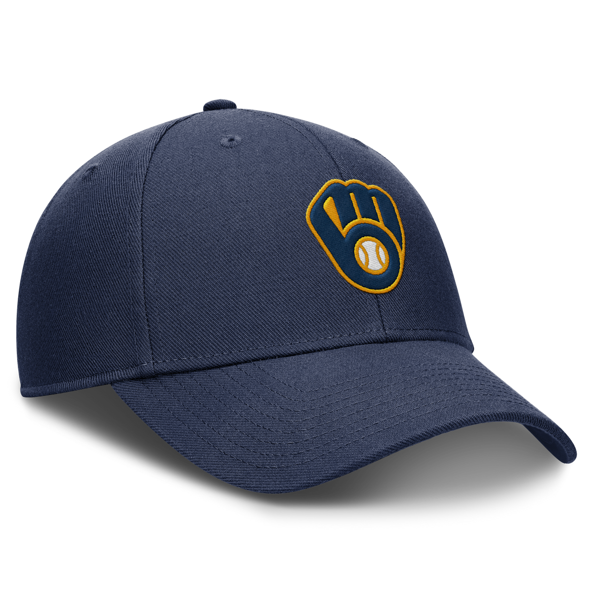 Milwaukee Brewers Nike Navy Club Adjustable Hat Official Team Hat Sports Fan Cap Official MLB Team Hat Baseball Fan Cap