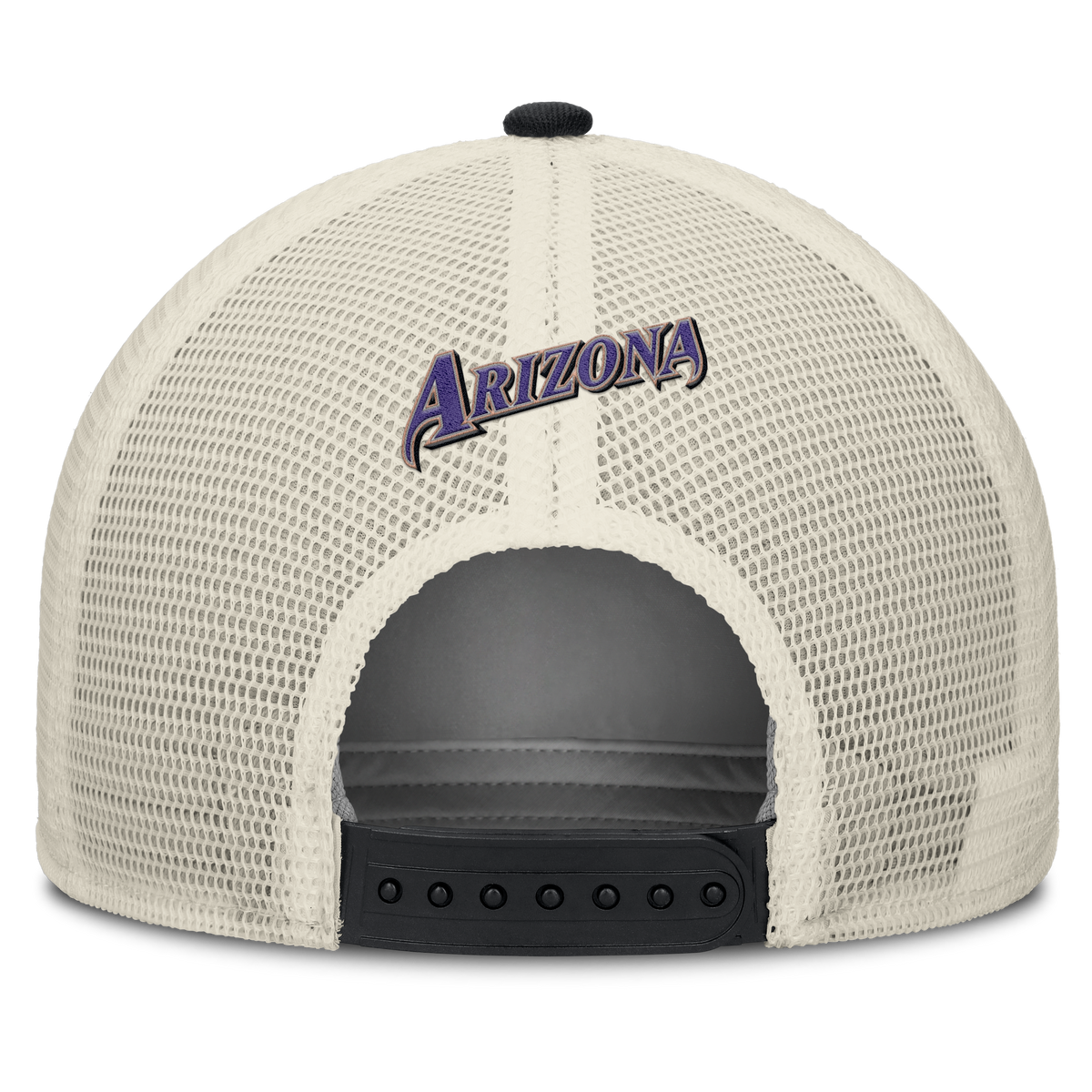 Arizona Diamondbacks Nike Rise Black Adjustable Snapback Trucker Hat Official Team Hat Sports Fan Cap Official MLB Team Hat Baseball Fan Cap