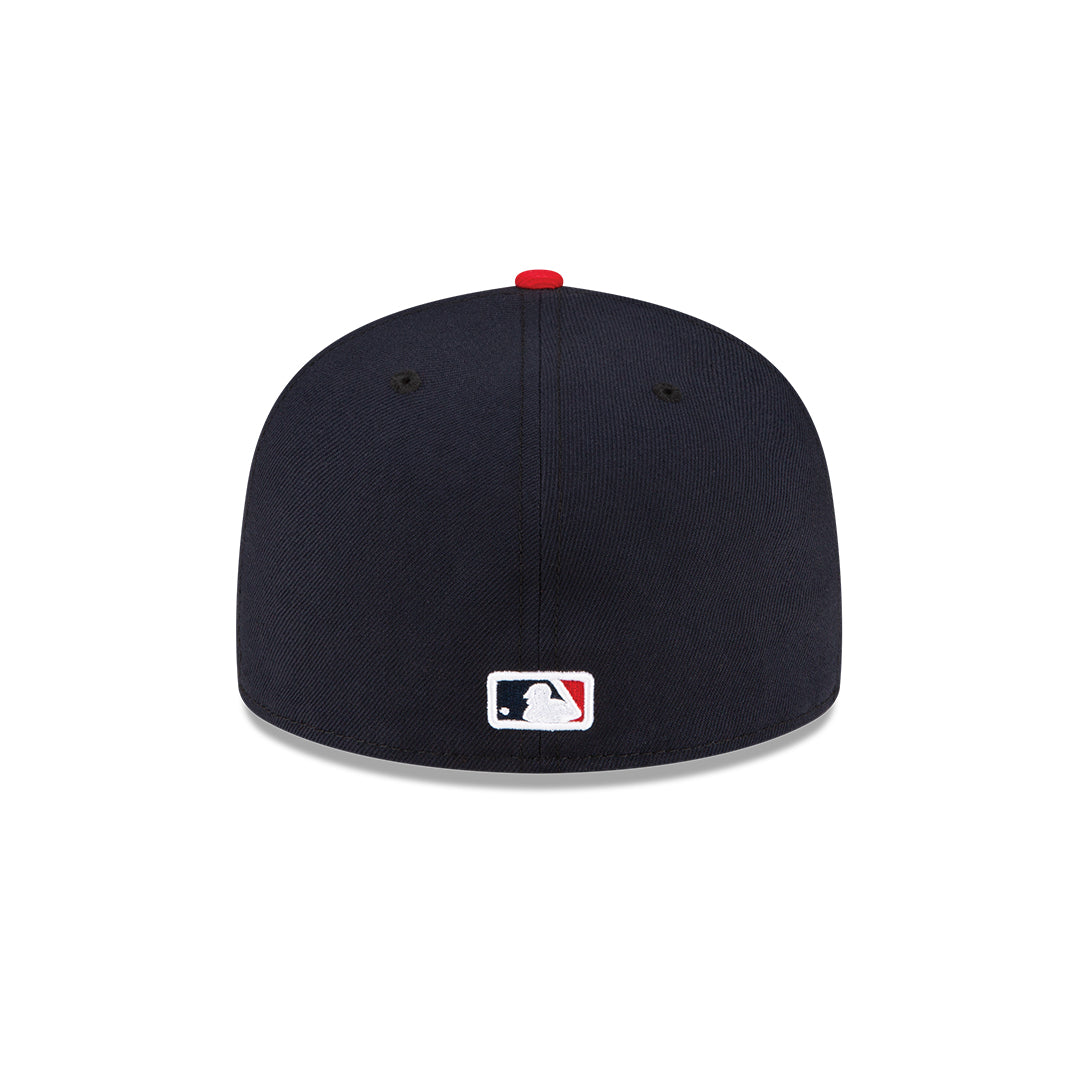 Men s Anaheim Angels New Era Navy Red Alternate On-Field 59FIFTY Fitted Hat Official Team Hat Sports Fan Cap Official MLB Team Hat Baseball Fan Cap