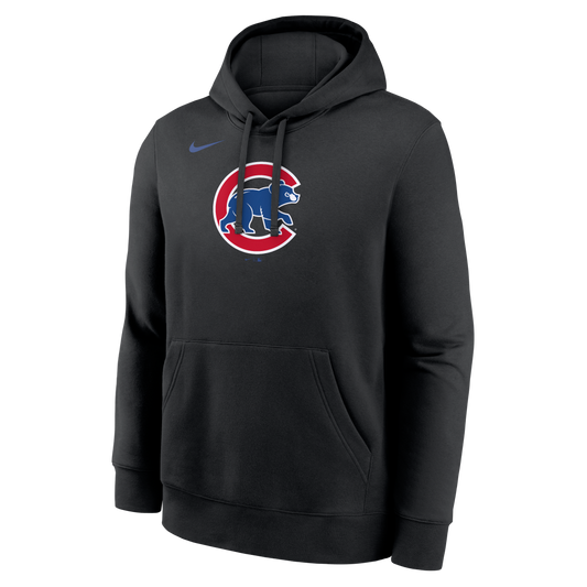 Mens Chicago Cubs Nike Catch Black Hoodie Official MLB Team Apparel Baseball Fan Gear