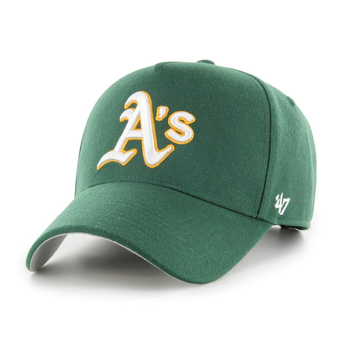 Oakland Athletics MLB 47 Brand MVP DT Green Official Sports Fan Gear Popular MLB Style Fan Collection