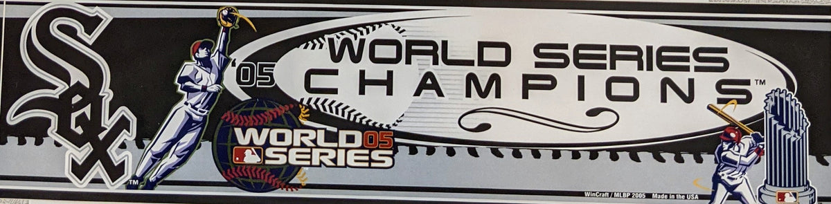 Chicago White Sox 2005 World Series Champions Bumper Sticker Official Sports Fan Gear Popular MLB Style Fan Collection