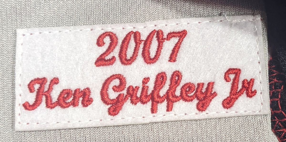 Men s Cincinnati Reds Ken Griffey Jr Mitchell And Ness 2007 Red Cooperstown Collection Batting Practice Jersey Official Team Jersey Sports Fan Apparel