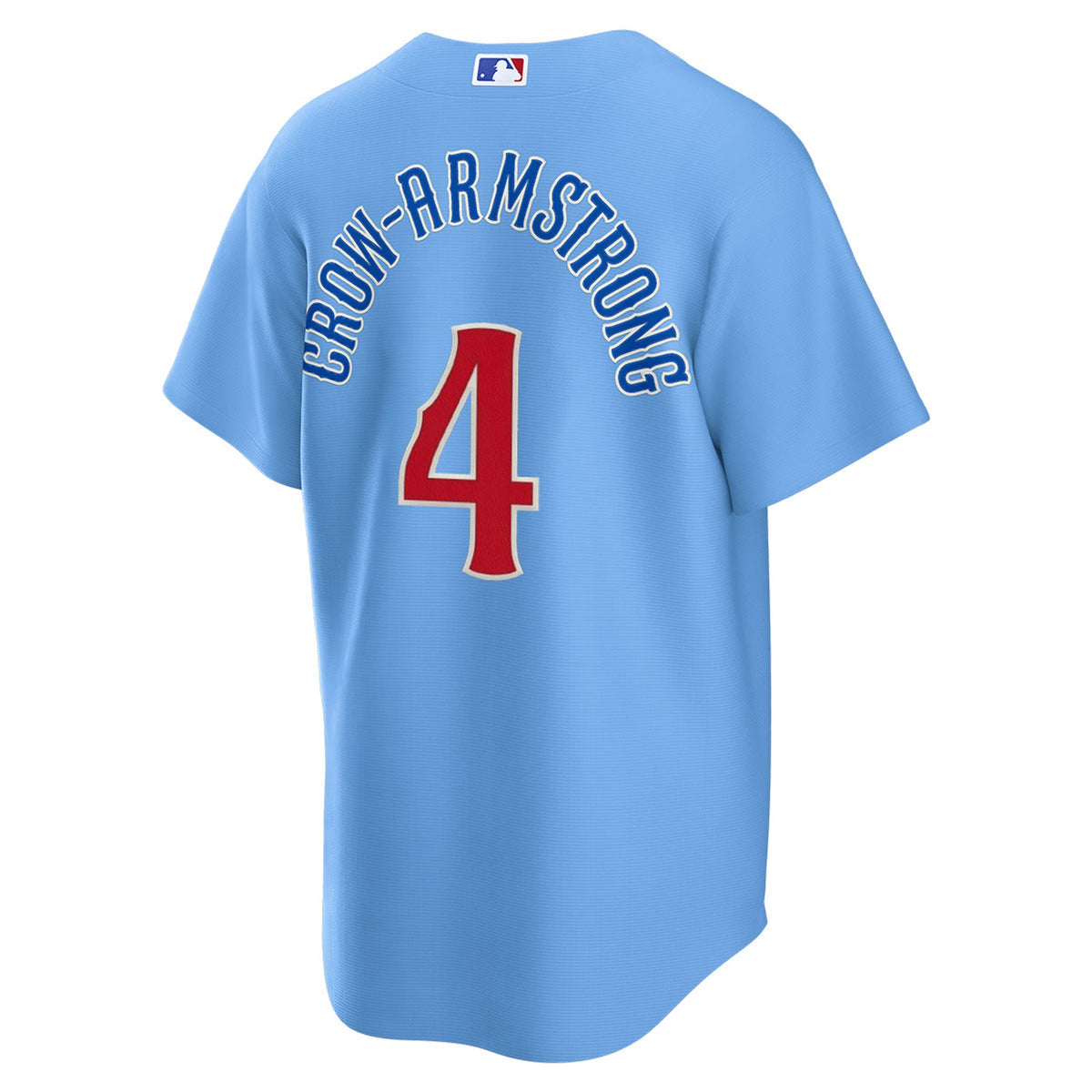 NIKE Men s Chicago Cubs Pete Crow-Armstrong 4 Light Blue 2nd Alternate Replica Jersey Official Team Jersey Sports Fan Apparel Official MLB Team Appare