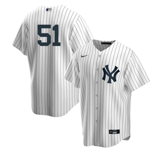 Men s Nike Bernie Williams 51 White New York Yankees Home Official Replica Player Jersey Official Team Jersey Sports Fan Apparel Official MLB Team App