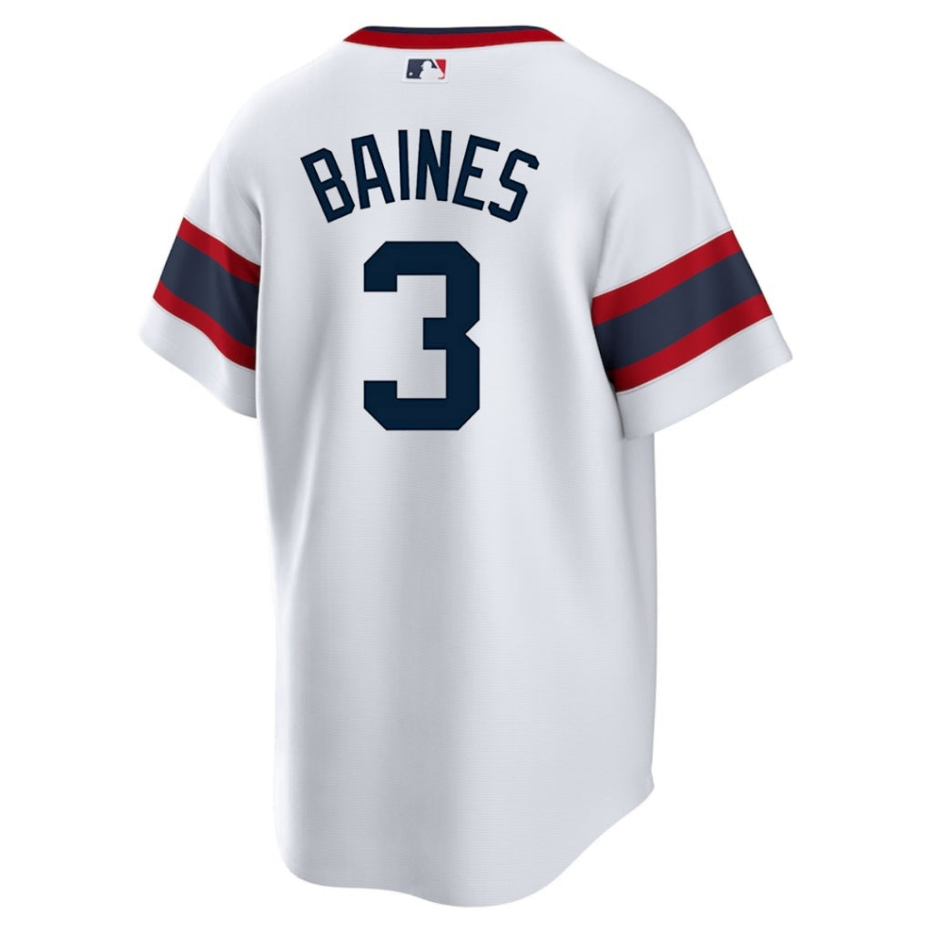 NIKE Men s Harold Baines Chicago White Sox Sunday 1983 Alternate White Premium Twill Replica Jersey Official Team Jersey Sports Fan Apparel Official M