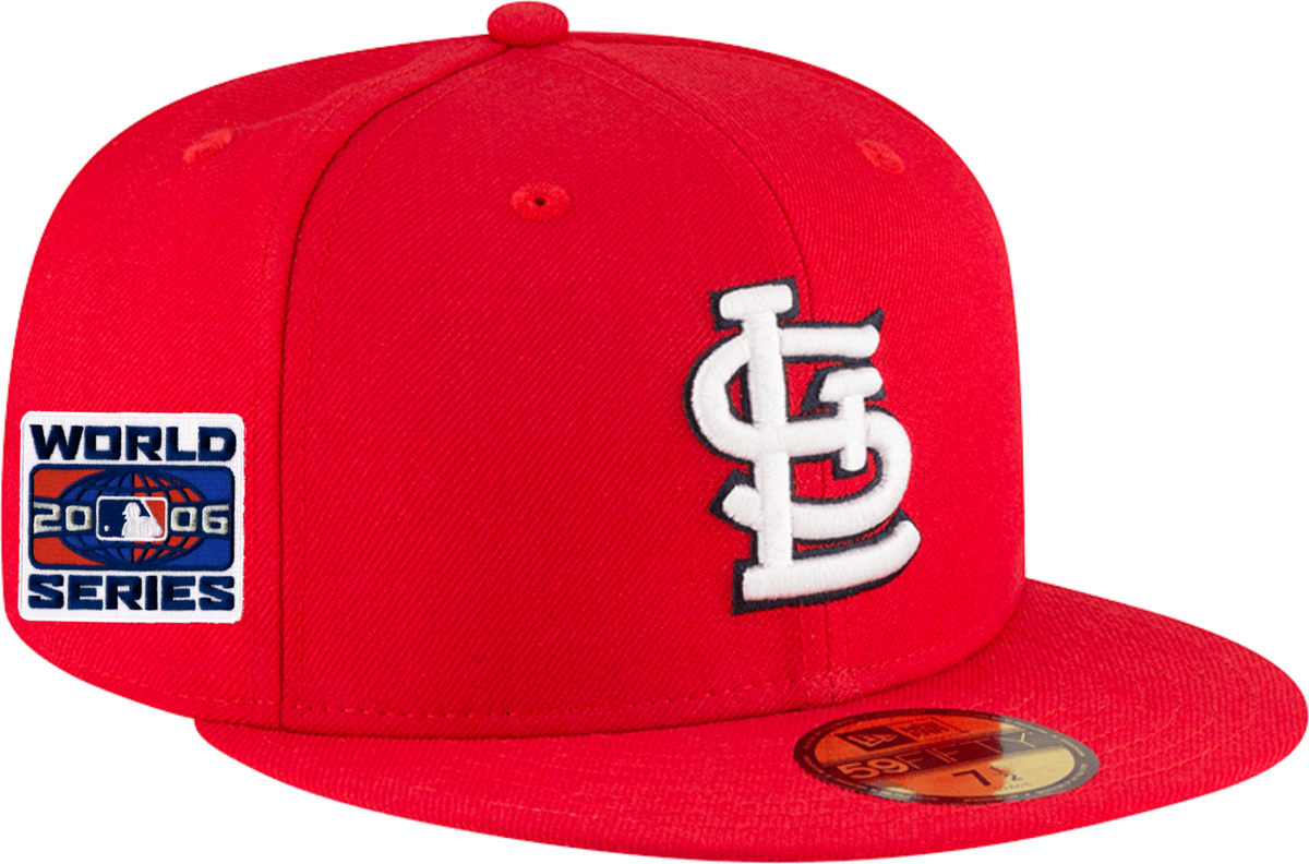 St Louis Cardinals Classic 2006 World Series Red New Era 59Fifty Fitted Hat Official Team Hat Sports Fan Cap Official MLB Team Hat Baseball Fan Cap