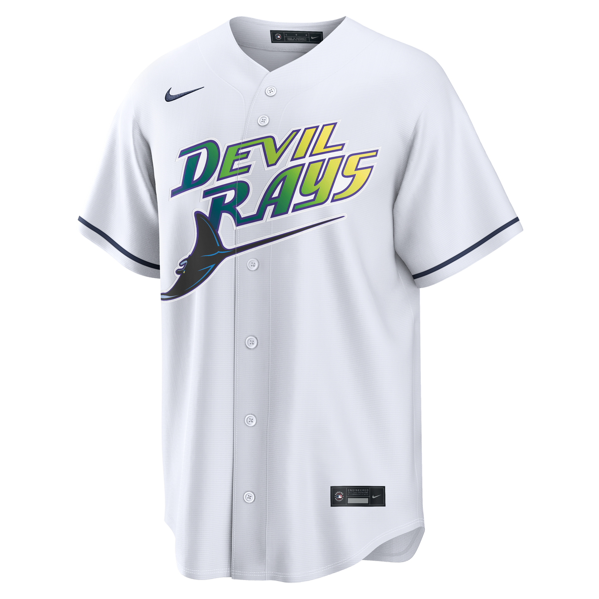 Men s Tampa Bay Devil Rays Nike White Home Replica Team Jersey Official Team Jersey Sports Fan Apparel Official MLB Team Apparel Baseball Fan Gear