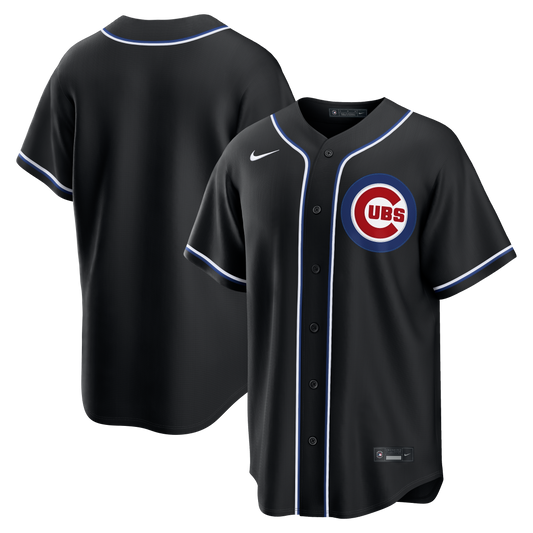 Men s Chicago Cubs Nike Black Carbon Blank Replica Jersey Official Team Jersey Sports Fan Apparel Official MLB Team Apparel Baseball Fan Gear