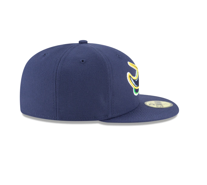 Men s Tampa Bay Rays New Era Navy Game Authentic Collection Alternate On-Field 59FIFTY Fitted Hat Official Team Hat Sports Fan Cap Official MLB Team H